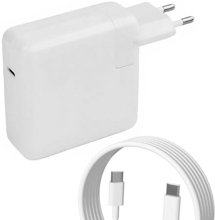 Cargador USB C para MacBook de 67 W Cable con Cable de 2 m: Fuente de alimentación rápida Compatible con MacBook Air/Pro de 13, 14, 15 y 16 Pulgadas, 2024, 2023, 2022, M1, M2 y M3, iPad y más