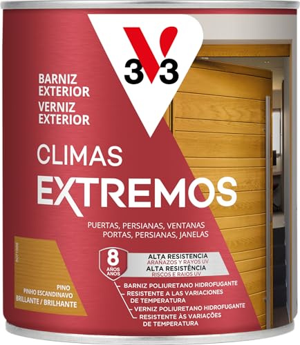 V33 Barniz Exterior Climas Extremos Brillante Pino 0,75L