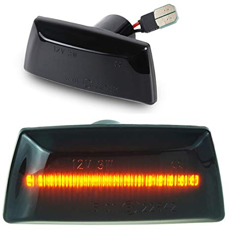DoLED LED Seitenblinker Blinker getönt Schwarz/Rauchglas kompatibel für Adam Astra H J GTC Corsa D E