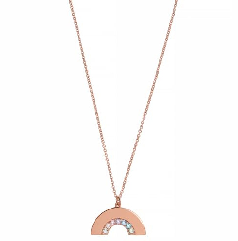 Olivia Burton Women's Rainbow Collection Necklace in Brass - Available in silver and gold version