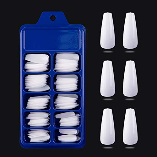 Wination 100 unids/caja bailarina uñas largas uñas postizas cubierta completa uñas artificiales uñas uñas uñas uñas uñas DIY acrílico arte 10 tamaños conjunto completo
