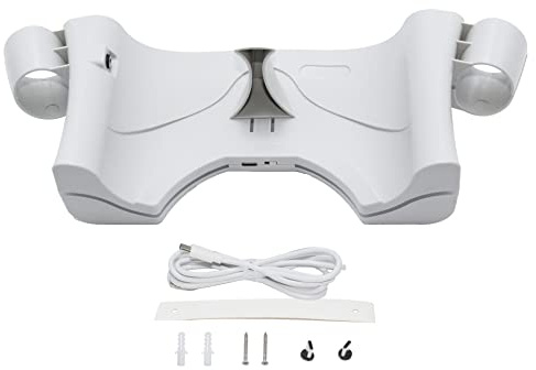 para Oculus Quest 2 VR estación de Carga Multifuncional estación de Carga de Pared Base de refrigeración, estación de Carga Dual para Soporte Oculus Quest 2 VR (Blanco, Oculus Quest 2) ZY-36