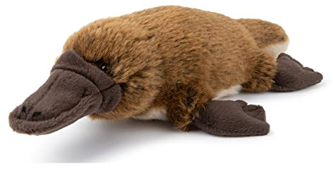 WWF plysch 01277 – plyschdjur näbbdjur, verklighetstroget utformad gosig leksak, ca 22 cm stor, underbart mjuk och gosig, handtvätt möjlig
