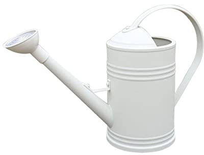 Milageto Regadera de Jardín con Largo Regadera Regadera Extraíble Regadera de Flores Regadera Pequeña para Plantas de Interior, Capacidad de 1.8L, Blanco