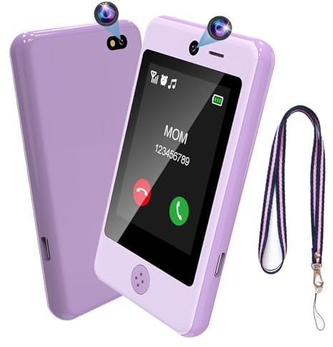 PTHTECHUS Handy für Kinder, Smartphone für Kinder, elektronisches Spielzeug 02, P1 Lila 02