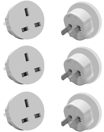 Luqune 3 USA Travel Adapter,UK to USA Plug Adapter,Travel Adaptor, UK to US Plug Adaptor, UK to US Travel Adaptor suitable for USA, Travel Adaptor-TypeG to TypeA