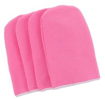 minkissy 2paare Paraffinwachs-handschuhe Dicke Baumwoll-mitts Für Handpflege Für Entspannende Wachsbehandlungen Im Spa