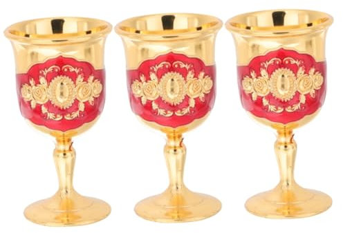 Alipis 3pezzi Goblet Retro Bicchiere Multifunzionale Per e Cocktail Design e Bar Per Matrimoni e