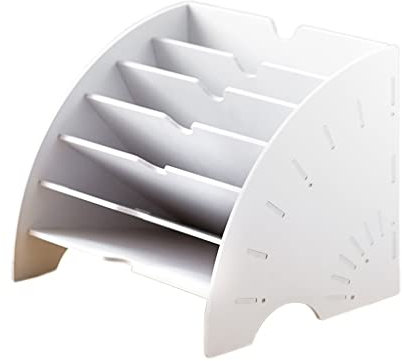 Aktenmagazinhalter Dateisortier-Organizer mit 7 Fächern, fächerförmiger Dokumentenhalter for Dokumente, Zeitschriften, Post, Briefe, Aktenordner, Schreibtisch-Organizer for Zuhause, Büro, Schule Zeits