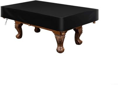 Puupaa Funda para mesa de billar, tela Oxford 420D, impermeable, para exteriores, interiores, a prueba de polvo, protección para mesa de billar (235 x 133 x 21 cm)