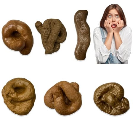 PNPGDYK Cacca Finta, 6 Pezzi Merdaccia Finta Cacca Finta Realistica, Merda Finta Cacca Vera, Grande cacca finta di cane, articolo scherzoso per il pesce daprile o per carnevale