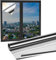 PEOVLVN Film de protection solaire pour fenêtre, 45 x 200 cm, en verre, isolant, protection solaire, UV, protection contre la chaleur, autocollant, pour fenêtre, protection contre les UV