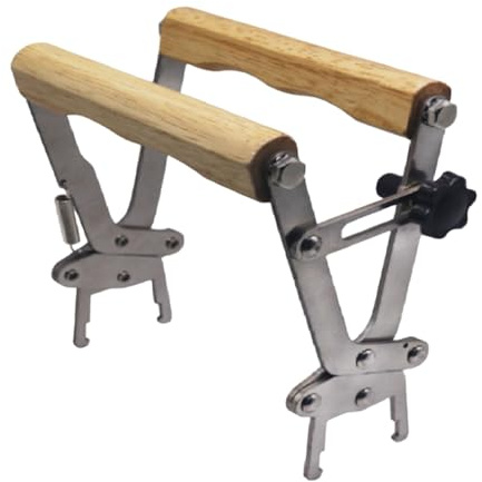 Wkldjf Ergonomische Imkerei Rahmenzange mit Holzgriff und korrosionsbeständigen Klemmen für den professionellen Einsatz in Bienenhäusern