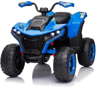 Quad elettrico per bambini 24 V ATAA Vengeance blu moto a batteria per bambini con telecomando luci LED musica e Bluetooth