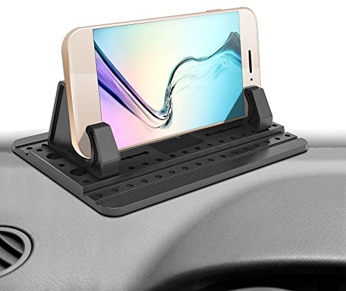 ipow UPGRADE Supporto Antiscivolo per Telefono Cellulare da Cruscotto Auto,Porta Cellulare Universale in Silicone,PoggiaTelefono da Cruscotto di Auto per iPhone Samsung Smartphone Xiaomi