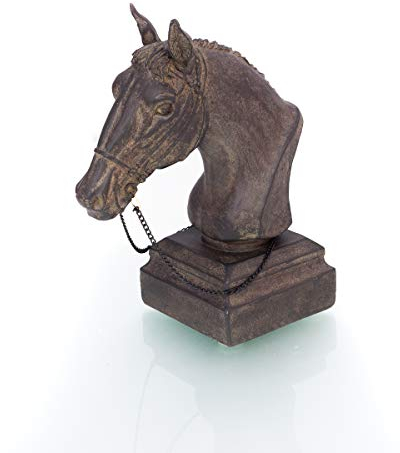 Antikas - decoración hogar Cabeza de Caballo - esculturas de Caballos - decoración cuadra Caballos estatuas