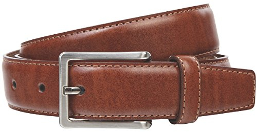 LINDENMANN Gürtel Herren Vollledergürtel aus Rindleder, 30 mm breit, kürzbar, Gürtel Herren XXL, cognac, Größe/Size:125, Farbe/Color:braun