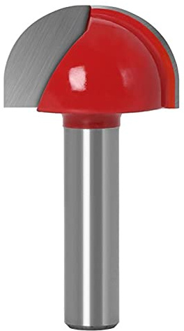 DINGGUANGHE-CUP 6/8mm Shank Ball Nose End Mill Wood Router Bit Set CNC Milling Cutter Solid Carbide Woodworking Tools Steel (Cutting Edge Length : 5Pcs one Set 8mm)