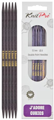 KnitPro J’adore Cubics Nadelspiele 8 (20cm) | 5mm