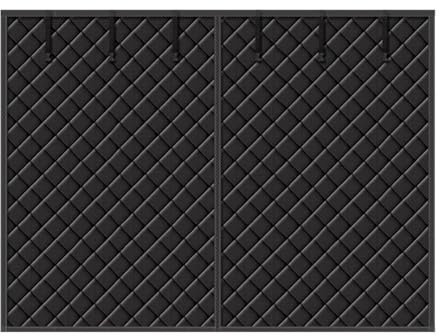 XYHAOAI Garage Door Screen for Winter, Garage Door Screen Insulation Kit Magnetic Thermal Insulated Door Screen Garage Winter Door Curtain Weatherproof, Windproof, Soundproof,Black,195.7 * 85.8in