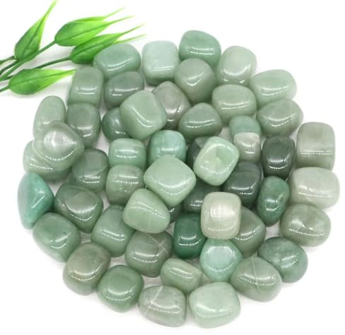 Piedras naturales pulidas, mineral a granel, grava, muestra, cristales curativos, cuarzo, minerales energéticos, acuario, decoración del hogar, gemas decorativas, aventurina verde, 50 g