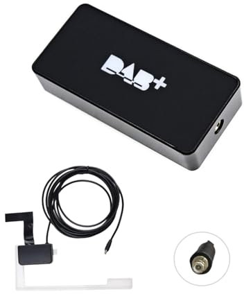Epronic DAB/DAB+ Radio Receiver for Android Car Stereo, Digital DAB Car Radio Adapter USB Dongle DAB Adapter with Antenna DAB Tuner for Car Radio