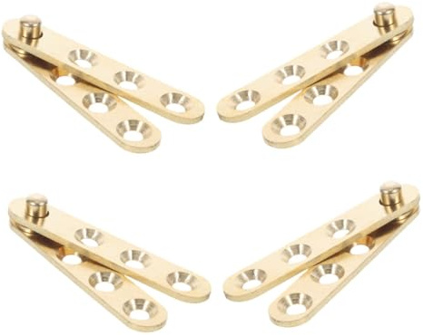 DOITOOL Bisagra Pivotante para Puertas de Armarios de Cocina en Cobre Dorado Diseño Oculto y Función de Auto Cierre, Adecuado para Hogares y Oficinas Modernas