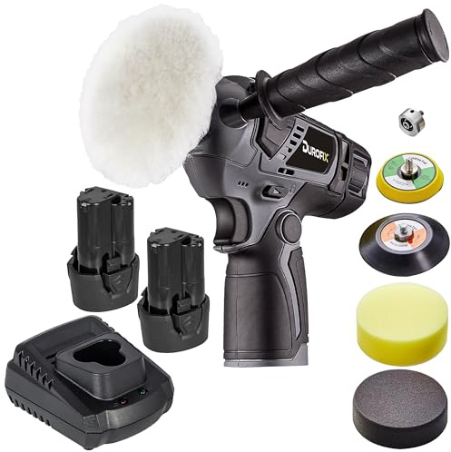 Durofix RS1222 Car Polisher, 12 Volt (10.8v) G12 Series of Power Tools, Kit Comes with 2 x 2.0Ah, Charger and Polishing Attachments.