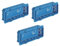 ECI ELETTROFORNITURE 3 PEZZI Scatola incasso rettangolare 6-7M azzurro - V71306
