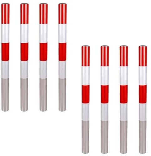 AMUFJJ cônes de signalisation Cone de Chantier Bornes de stationnement commerciales de 100 à 120 cm, bornes de signalisation et bornes de sécurité pour véhicules(A 8 Pcs,100cm (39 2/5 inch))