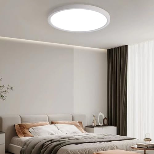 KUOP LED Deckenleuchte Flach Rund 40cm 4000K 36W 2400LM Deckenlampe LED Badezimmer lampe, Küchenlampe Deckenleuchten Küchenleuchte Neutralweiß für Küche Bad Schlafzimmer Flur Keller