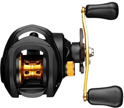 Carrete Carpa Carrete De Peso Ligero, Relación De Engranaje 7,2 1 con Arrastre, Rueda De Pesca, Carrete De Baitcasting, Carrete De Pesca De Alta Velocidad(Left Hand)