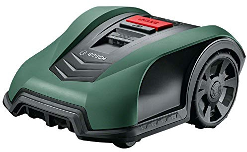 Bosch Home and Garden Tondeuse robot connectée - Indego S+ 350 (contrôle avec smartphone, largeur de coupe de 19 cm, superficie jusqu’à 350 m², avec accessoires)