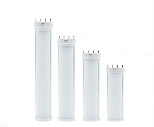 Best to Buy 2-Pack 2G11 4 Pin Base LED Light Bulb Lustale LED Retrofit Tube Light 2G11 LED Bulb CFL/Compact Fluorescent Lighting Replacement (Remove or Bypass Ballast (White,6000K, 10W 1.6'')