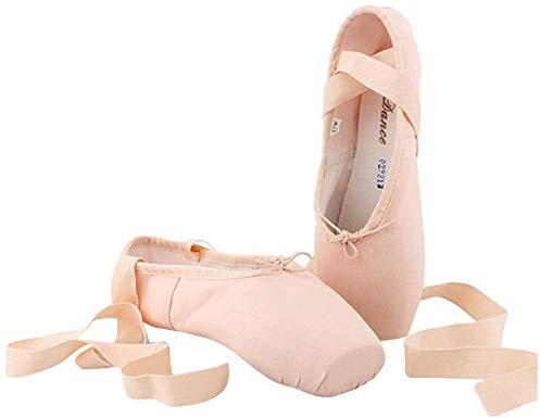 KALUNBS Ballett Ballerina dans, gymnastik, sporthallar, träning, balettskor, skor, Segelduk, 36 EU