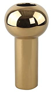Cooee Design - Jarrón, florero - Pillar - Ceramic - Dorado - Altura: 24 cm.