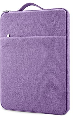 MicaYoung Funda para Ordenadores Portátil 14 Pulgadas Compatible con 14 Chromebook Notebook Impermeable PC Blanda Bolsa Funda Ordenador con Mango, Morado