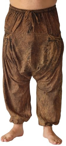 PANASIAM Chill pants, stonewashed dark brown, M