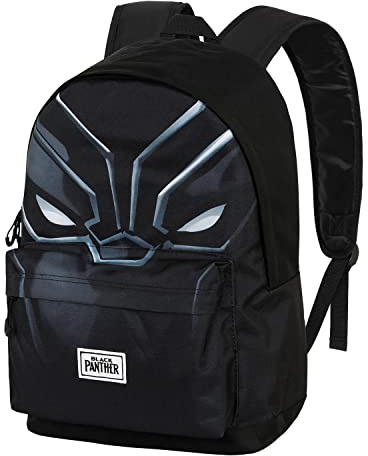 Marvel Black Panther Wakanda-FAN HS Backpack 2.0, Black, 18 x 30 x 41 cm, Capacity 22 L
