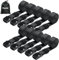 Ohuhu Tie Down Straps 10 Pack, Heavy Duty Tensioning Belts, 2.5m Adjustable Lashing Straps Cargo Straps 250kg Loading Capacity for Motorcycle, Cargo, Trucks, Trailer, Luggage, Quick Release, Black