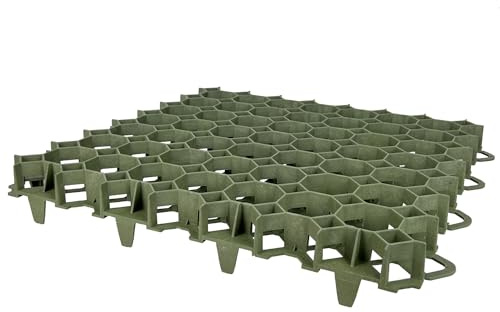 10 x COVERNIT® Grilles de Gazon Covergrid Profi | Verte | 50x50x4 cm | Dalles Stabilisatrices