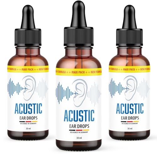 Acustic Ear Drops | sanftes und natürliches P flegeöl | zur täglichen Anwendung | 3x30 ml