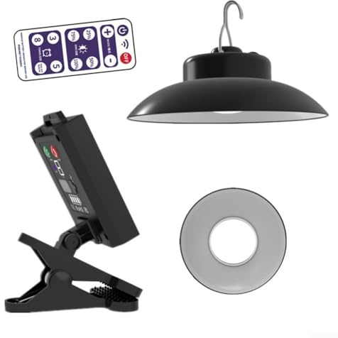 SPORTARC Sonnenschirmlampe für den Außenbereich, solarbetriebene Licht-Fernbedienung für Gartenparty, Netzanzeige (weiß), Z874PZS37M6T38MP8D4L