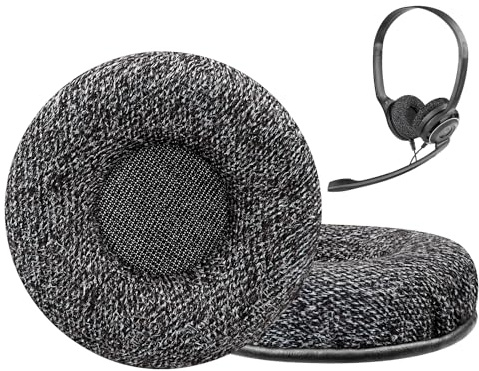 SOULWIT 50mm Mousse Coussin Coussinets pour Sennheiser PX80/PX100/PX100II/PX200, PC30/PC36/PC130/PC131/PC140/PC145, PMX100/PMX200, PXC150/PXC250/PXC300, SC30/SC60/SC75/SC230/SC260/SC630