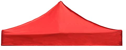 3 x 3 m Grillpavillon, Ersatzdach, UV30+, zweistöckige Grillzelt-Abdeckung für Terrasse, Außenbereich, Hof, Zuhause, Picknick, Camping, Party, rot (rot)