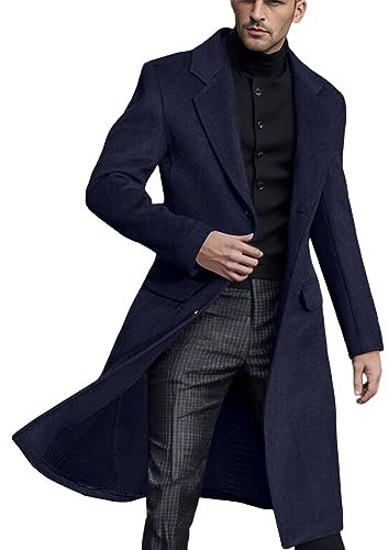 SRZYMJ Windjacke Herren Wasserdicht Mantel Herren Lang Schwarz Winter Herren Weste Lederjacke Outdoor Bekleidung Für Herren Mantel Herren Lang Schwarz Marine T Shirt Longsleeve Herren S