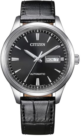 Citizen Reloj de Hombre automático día/Fecha con 40 mm de diámetro en Diferentes Variantes, Negro, Correa