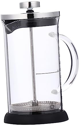 BEBEMOKO Stainless Steel Induction Coffee Maker Percolator Stove Top Teapot Scale for Tea Coffee