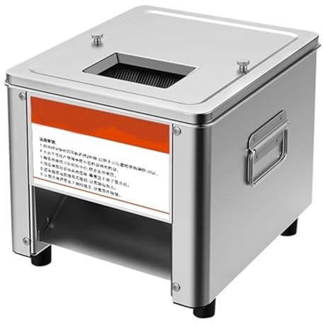 850W Electric Meat Cutter Slicer for Home and Commercial Use - Stainless Steel Chicken Fish Beef Vegetable Slicer Machine