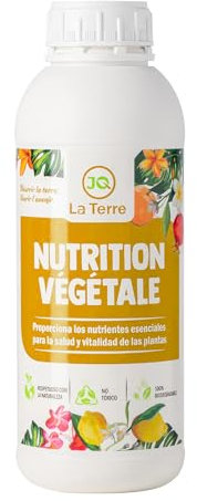 JQ LA TERRE ®, FERRO PER PIANTE DA 1 LITRO Ferro liquido per piante. Fertilizzante di ferro, correttore di carenza di ferro. Rinverdimento, anticlorosi ferrica